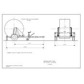 Remorque porte touret PTAC 1500 kg