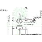 Location remorque porte tourets PTAC 1300 - La journée